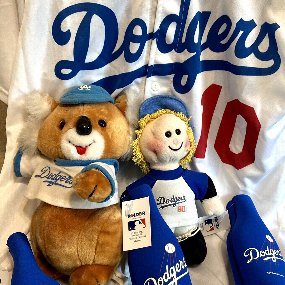 Los Angeles LA Dodgers 10 Justin Turner XL Jersey Koala Koozie Plush Lot